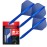 Target Darts K Flex Integrated Dart Flights and Shafts, No.2 Blue (Medium) | Pack of 3 K-Flex - No2, Kflex All in One Moulded Dart Flight & Stem | Professional Dart Accessories
