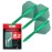 Target Darts K Flex Integrated Dart Flight and Shaft, No.2 Green (Intermediate) | Pack of 3 K-Flex - No 2, Precision Moulded 2-in-1 Dart Flights and Dart Stem | Professional Dart Accessories