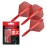 Target Darts K Flex Integrated Dart Flights and Shafts, No.2 Red (Short) | Pack of 3 K-Flex - No2, Kflex All in One Moulded Dart Flight & Stem | Professional Dart Accessories