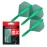 Target Darts K Flex Integrated Dart Flights and Shafts, No.2 Green (Short) | Pack of 3 K-Flex - No2, Kflex All in One Moulded Dart Flight & Stem | Professional Dart Accessories