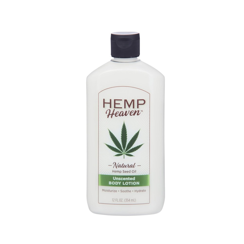 Hemp Heaven Hemp Lotion - Lotion Unscented Scent - Natural Hemp Seed Oil, Paraben-Free, 12 oz, Made in USA, Nourishing for Men & Women, EWG Verified, Anti-Aging