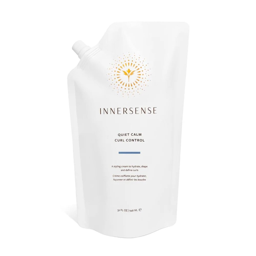 INNERSENSE Organic Beauty - Natural Quiet Calm Curl Control | Non-Toxic, Cruelty-Free, Clean Haircare (Refill Pouch, 32 fl oz | 946 ml)