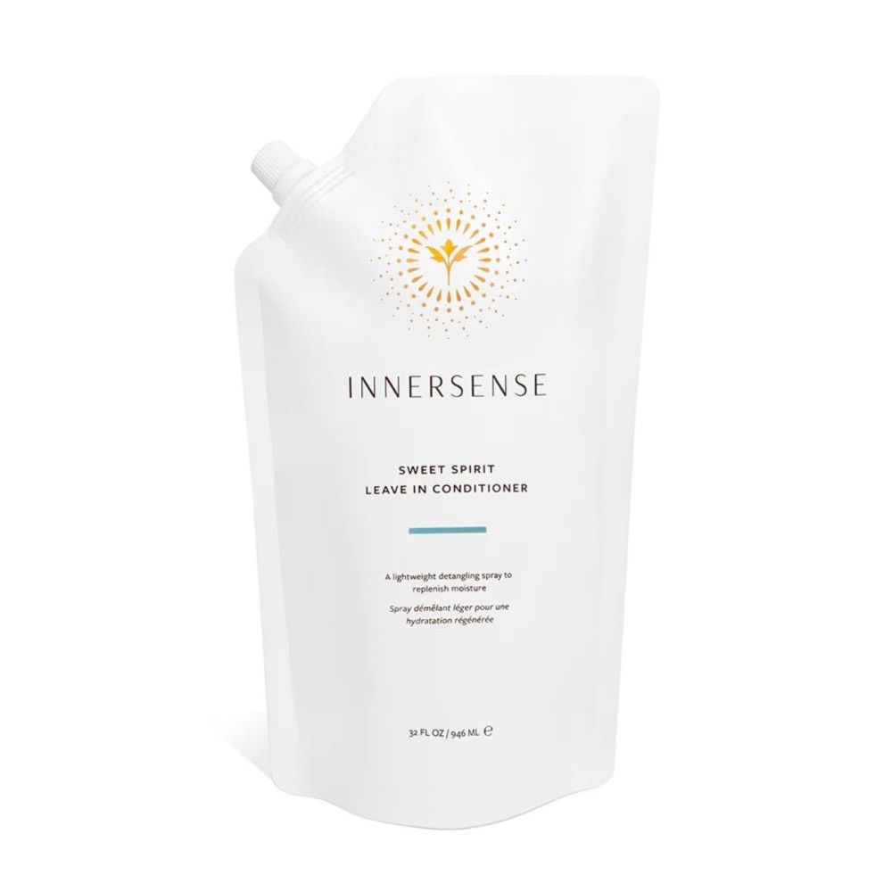 INNERSENSE Organic Beauty - Natural Sweet Spirit Leave-In Conditioner | Non-Toxic, Cruelty-Free, Clean Haircare (Refill Pouch, 32 fl oz | 946 ml)