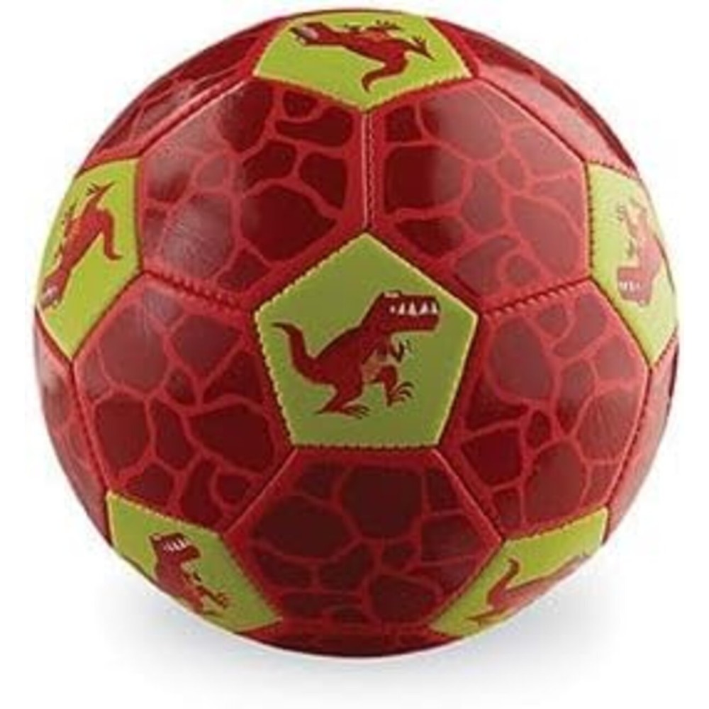 Crocodile Creek Kids Soccer Ball - Inflatable Rubber Ball for Kids Ages 4 and Up - for Indoor and Outdoor Sports - PVC-Free - Dinosaur - 5.5-inch Diameter