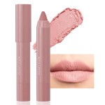 BINGBRUSH Crayon Pink Nude Matte Longwear Lipstick lip liner Pack Set,Moisture Smooth Color Stick Ultimate Lip Crayon for Makeup Collection - Waterproof Velvet Lipgloss (01, 1 Count (Pack of 1))