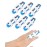 TAROYQASUL Metal Finger Splint, 6pcs Large Size Finger Brace Splint, Finger Splints for Arthritis to Straighten Pinky Pointer Thumb Ring Finger Support for Adults