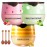 Honey Lip Balm Pot, 3 Pcs Honey & Strawberry & Apple Lime Lip Mask Propolis Moisturizing Hydrating Prevention Dry and Cracked Lip Scrubs Exfoliator