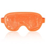 NEWGO Cooling Eye Mask for Puffy Eyes, Cold Eye Mask Eye Ice Pack for After Eyes Surgery, Tension Stress Relief, Itchy Eyes, Headaches, Dark Circles - Orange
