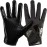 Grip Boost Football Gloves - Solid Stealth 6.0 Boost Plus Sticky Technology - Adult and Youth Football Gloves for Wide Receiver - Men\'s and Boys Sizes (Solid Black, Medium)
