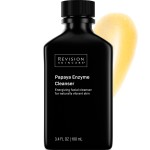 Revision Skincare Papaya Enzyme Cleanser, Energizing Facial Cleanser with Salicylic Acid, Soothing and Exfoliating, 3.4 fl oz
