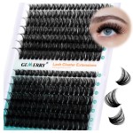 Eyelash Clusters Fluffy Lash Clusters Thick 280pcs Cluster Eyelash Extensions DIY At Home Individual Lashes Cluster Lashes by GEMERRY60P+80P-10-18mm)