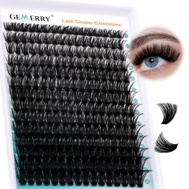 Eyelash Clusters Fluffy Lash Clusters Thick 280pcs Cluster Eyelash Extensions DIY At Home Individual Lashes Cluster Lashes by GEMERRY100P-10-18mm)
