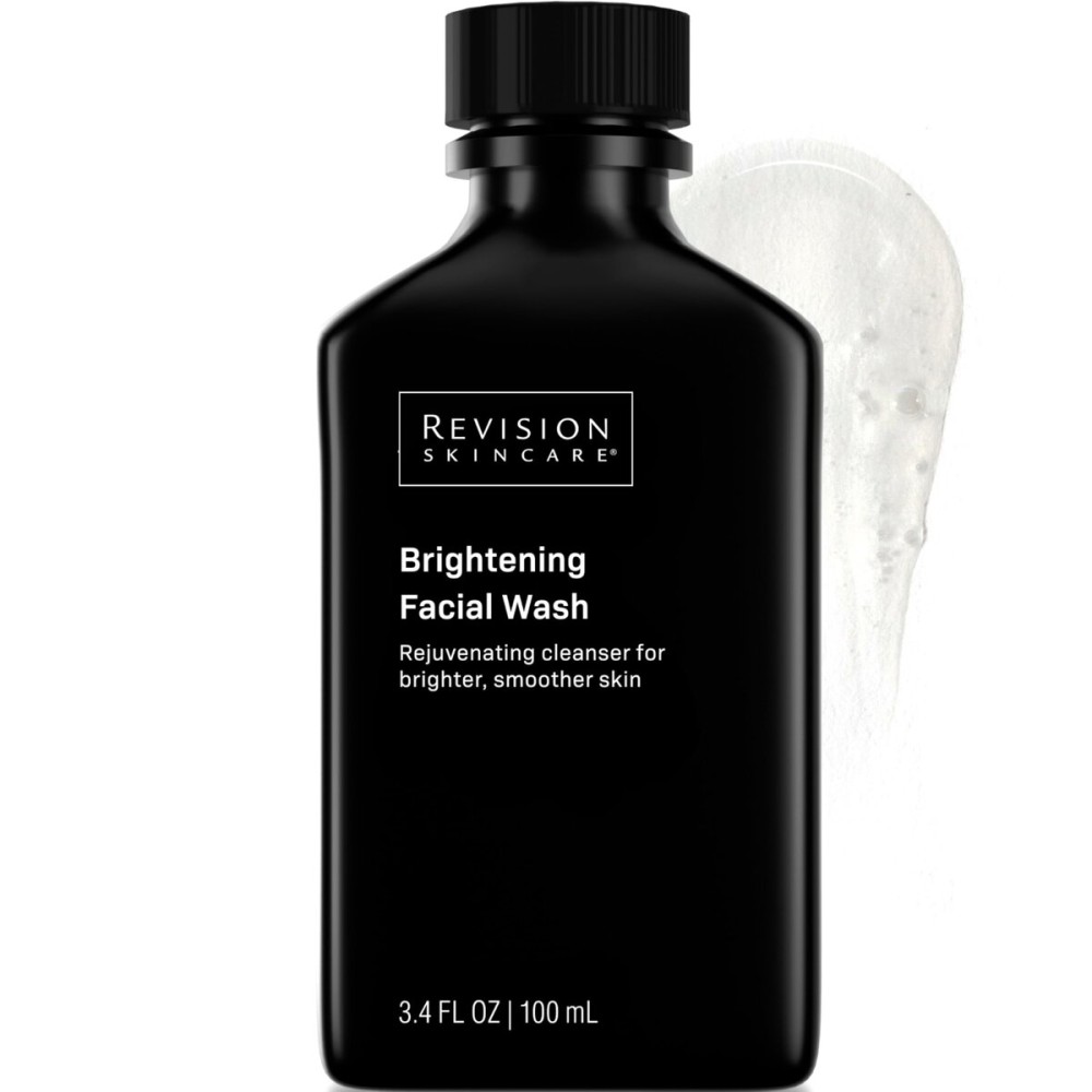 Revision Skincare Brightening Facial Wash, Daily Face Wash for Oily and Combination Skin with Vitamin C, Glycolic Acid, and Salicylic Acid to Brighten, Exfoliate, and Remove Impurities, 3.4 fl oz