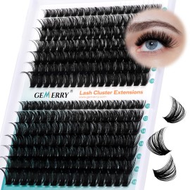 Eyelash Clusters Fluffy Lash Clusters Thick 280pcs Cluster Eyelash Extensions DIY At Home Individual Lashes Cluster Lashes by GEMERRY80P+100P-10-18mm)