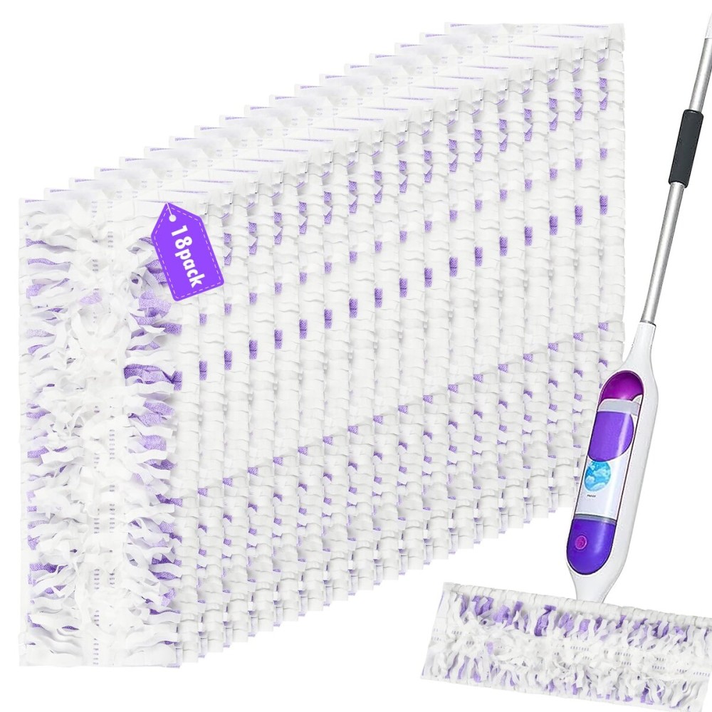 Pure Realm 18 Count Disposable mop Pads Refills for Swiffer PowerMop Multi-Surface Mop and PowerMop Wood Mop, Replacement Pads Use for Floor Cleaning