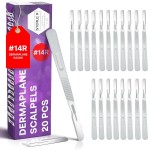 MyMed Disposable 14R Dermaplaning Razors - Pack of 20 Dermaplane Razor for Women Face, Dermaplane Scalpels Dermaplaning Tool for Face