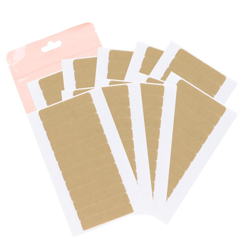 GOO GOO Hair Extension Tape Double Sided Adhesive Replacement Tape, Professional Strong Tapes for Tape in Hair Extensions 120pcs, 1.6 * 0.3inch per Piece