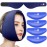 AiricePac Wisdom Teeth Ice Pack Head Wrap, Face Ice Pack for Jaw Oral Surgery Pain Relief for TMJ, Teeth Removed, 4 Cold Therapy Gel Packs Reusable, Blue