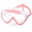 Kids Swim Mask 180 Snorkel Diving Mask, Anti-Fog Child Swim Goggles with Nose Cover No-Leak Swimming Goggles Anti-Shattered Lens for Youth 4-15 (Pale Pink)