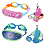 RUIGAO 2PK Kid Goggles,Swim Goggles 2/3/4/5/6 Years Old, Rainbow Mermaid Blue Turtle Swimming Goggles for Kids/Children/Youth