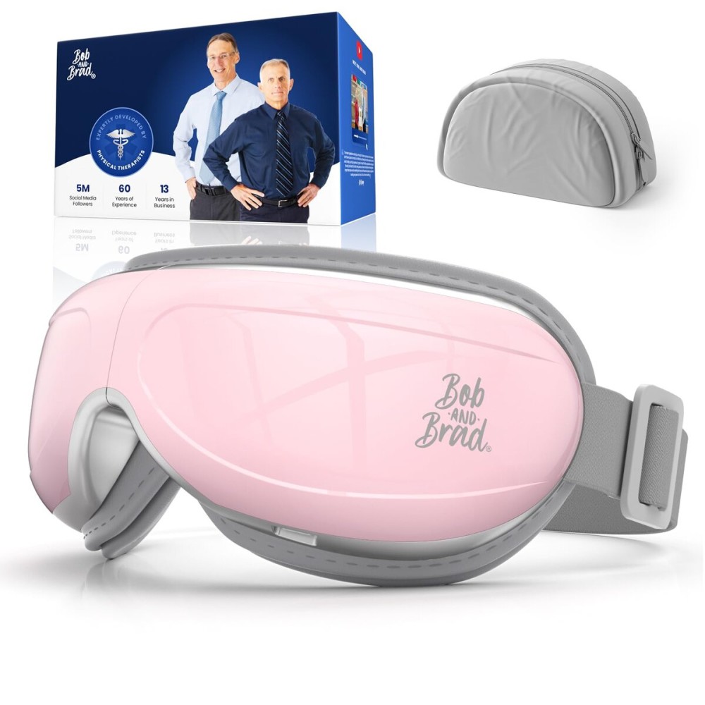 BOB AND BRAD Eye Massager FSA Eligible/HSA Eligible, EyeOasis 2 Temple Massager with Heat, Smart Eye Mask for Migraine with BT Music, Reduce Dry Eyes Improve Sleep, Christmas Gifts for Women Mom Wife
