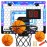AOKESI Basketball Hoop Indoor for Kids, Mini Basketball Hoop with 3 Balls,Led Light,Batteries & Electronic S Sport Basketball
