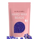GIRLEARLE Hard Wax Beads, Wax for Women Sensitive Skin, 1lb, Lavender Formula, Hair Removal for Legs, Brazilian Bikini, Eyebrow, Facial and Full Body