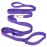 Abiarst Stretching Strap Yoga Straps for Physical Therapy, 10 Loops Non-Elastic Stretch Band for Pilates, Flexibility, Exercise and Gymnastics (Purple)