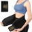 ZPP Waist Trainer for Women and Men, Neoprene Sweat Band Waist Trimmer Belt Stomach Wrap for Workout Black