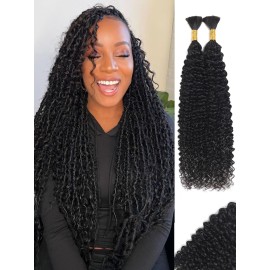 Human Curly Braiding Hair Bulk Human Hair For Braiding 2 No Weft Human Hair Bundles For Braiding 100 Percent Human Braiding Hair Human Hair Bulk For Braiding Human Braiding Hair 100g YNiSew