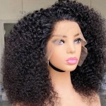 Skouty Bob Wig Human Hair Kinky Curly 13x4 Lace Front Wigs Human Hair 180 Density Glueless Wig Human Hair Pre Plucked with Baby Hair Kinky Straight Short Bob Wigs for Black Women 12 Inch