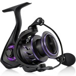 Piscifun Viper X Spinning Reel, Ultralight 6.2:1 High Speed Spinning Fishing Reel, 10+1BB, Carbon Fiber 33 LB Max Drag, 2000 Serie, Purple