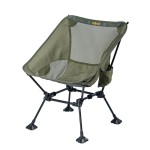 iClimb Ultralight Compact Camping Folding Beach Chair with Anti-Sinking Large Feet and Back Support Webbing (Green- Square Frame)