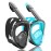 QingSong Full Face Snorkel Mask for Adults, Snorkeling Gear with Camera Mount, 180 Degree Panoramic View Snorkel Set Anti-Fog Anti-Leak