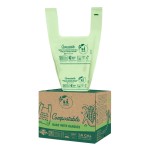 UNNI Compostable T-Shirt Bags with Tie Handles, 1.6 Gallon / 6 Liter, 200 Count Value Pack - 2 rolls  100, 0.64 mil Small Compost Bin Liners, Certified by BPI, CMA & OK compost HOME