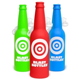 GoSports Outdoors Blast Bottles - Shatterproof Bottle Targets for Shooting Range - 3 Pack