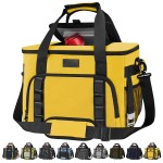 BALEINE Extra Large Soft Cooler Bag, Portable Leakproof Cooler, 40/60 Cans Volume for Beach, Camping, Kayaking, Travel, and Road Trips (9.5 Gallon, Yellow)