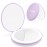 WOBSION Travel Compact Mirror,Portable 1x/10x LED Makeup Mirror with Magnification,Handheld 2-Sided Pocket Mirror, 3.5in Small Mirror for Purse,Handbag,Gift,Purple