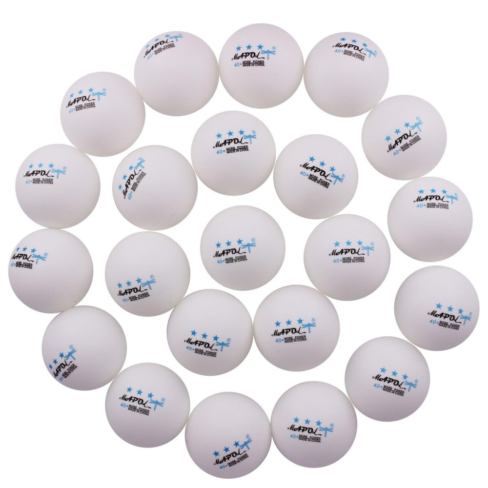 MAPOL 60/22 Count 3-Star 40+ Premium Ping Pong Balls Advanced Practice Table Tennis Ball (White,22-Pack)