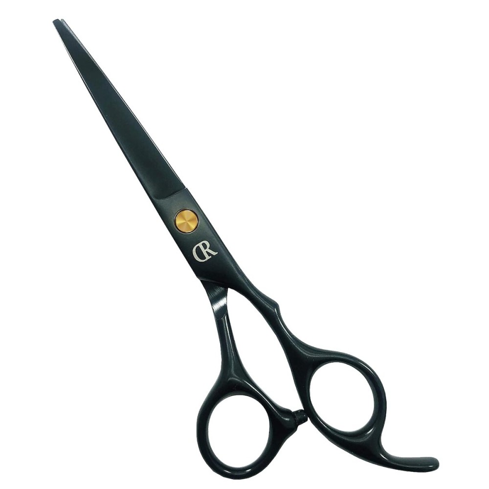 Professional Hair Cutting Shears,6 Inch Barber hair Cutting Scissors Sharp Blades Hairdresser Haircut For Women/Men/kids 420c Stainless Steel (Black)