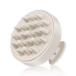 HEETA Hair Scalp Massager Brush, Updated Hair Shampoo Brush, Wet & Dry Scalp Exfoliator with Soft Silicone Bristles, Head Massager Washing Hair Care Tool for Women Men Kid, Bright Beige