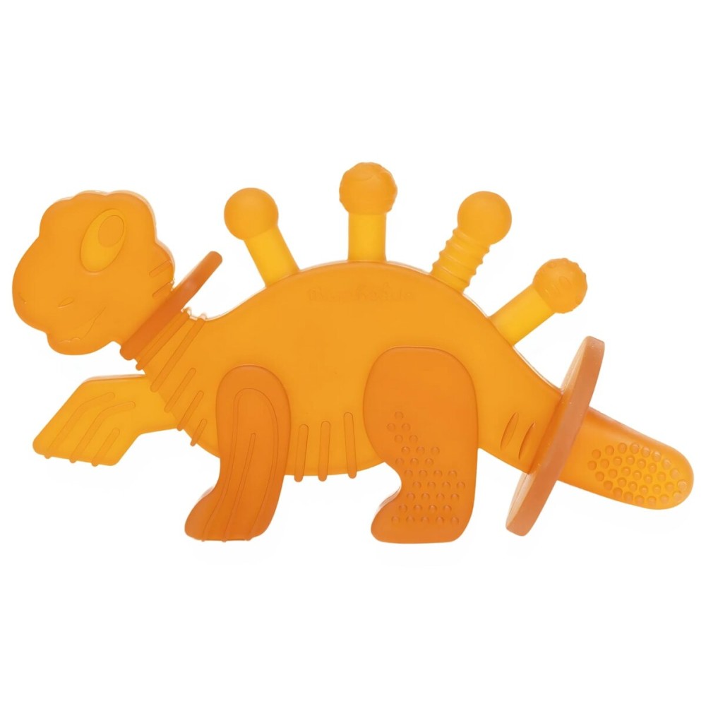 Bambeado Baby Teether Toy: Dibly - The Dino Baby Teething Toys BPA-Free Teethers Inspired by Nature with Natural Rubber Pacifier