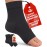 KEMFORD Ankle Compression Sleeve - 1-Pair, Plantar Fasciitis Braces - Open Toe Compression Socks for Swelling, Sprain, Neuropathy, Foot Arch Support for Men and Women - 20-30mmhg, 2XL, Black