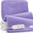 Heating Pad for Back Pain Relief, 33x17 Electric Heating Pad for Shoulder, Neck, Cramp, Menstrual Pain, Christmas Gifts for Women Men Mom Dad-6 Heat Settings and Auto-Off, Moist/Dry Heat pad, Purple