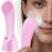 PRITECH Facial Cleansing Brush, Rechargeable Silicone Face Scrubber with Heat Massage End, Vibrating Exfoliator Scrubber for Deep Cleaning, Waterproof Face Brush for Women and Men (Pink)