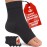 KEMFORD Ankle Compression Sleeve - 2-Pairs, Plantar Fasciitis Braces - Open Toe Compression Socks for Swelling, Sprain, Neuropathy, Foot Arch Support for Men and Women - 20-30mmhg, L, Black