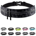 Fitgriff Running Belt for Men & Women - Secure Jogging Pouch for Phone, Keys & Essentials - For All Cell Phones (Camo-Black, 33.5 - 47.5 Waist Size)