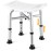 Hiqufet Shower Chair for Inside Shower(500lb), 5 Height Adjustable Shower Stool, Shower Seats for Adults, 3-Minute Quick Assembly, Heavy Duty Shower Bench for Inside Shower to Sit on