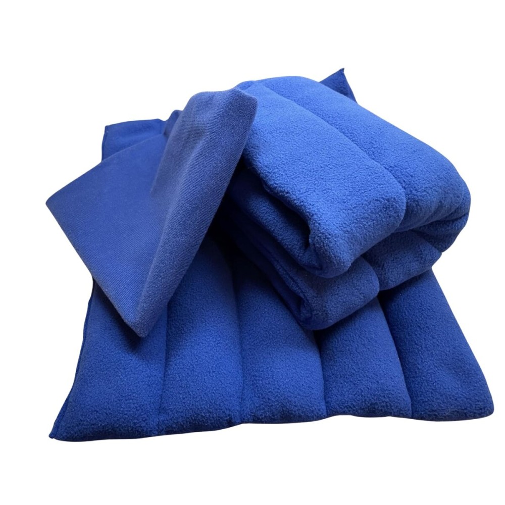 ComfortCloud Weighted Heating Pad Microwavable Natural Moist Heat Therapy Pad with Washable Cover for Pain Relief in Back, Neck, Shoulders, Legs, Cramps, Set of 2 Pieces, 11x13 Each