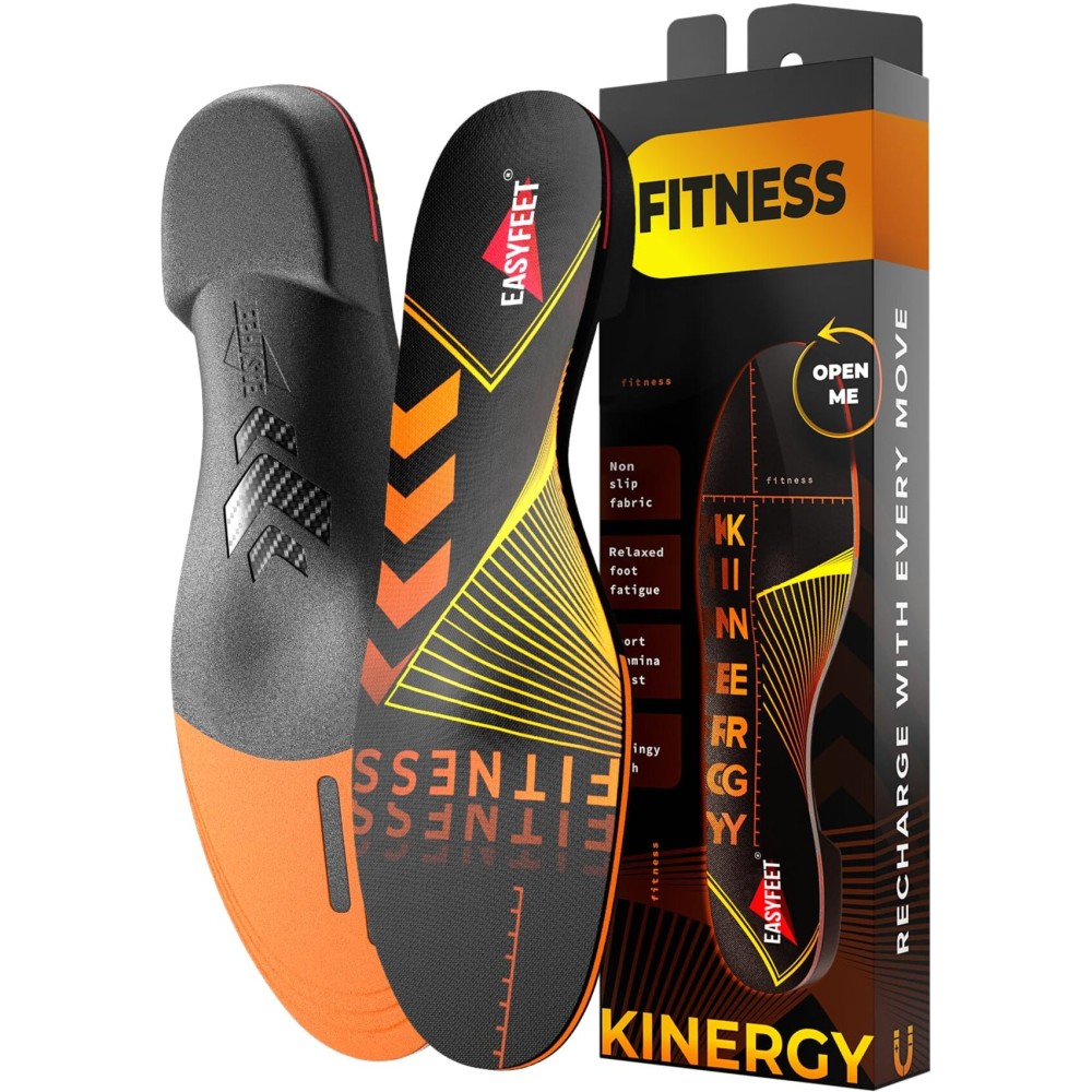 Running Athletic Shoe Insoles Men Women - Sport Insole - Shock Absorption Inserts - Walking Hiking Hockey Tennis Basketball - Orthotic Comfort Cushions Inserts Sneakers